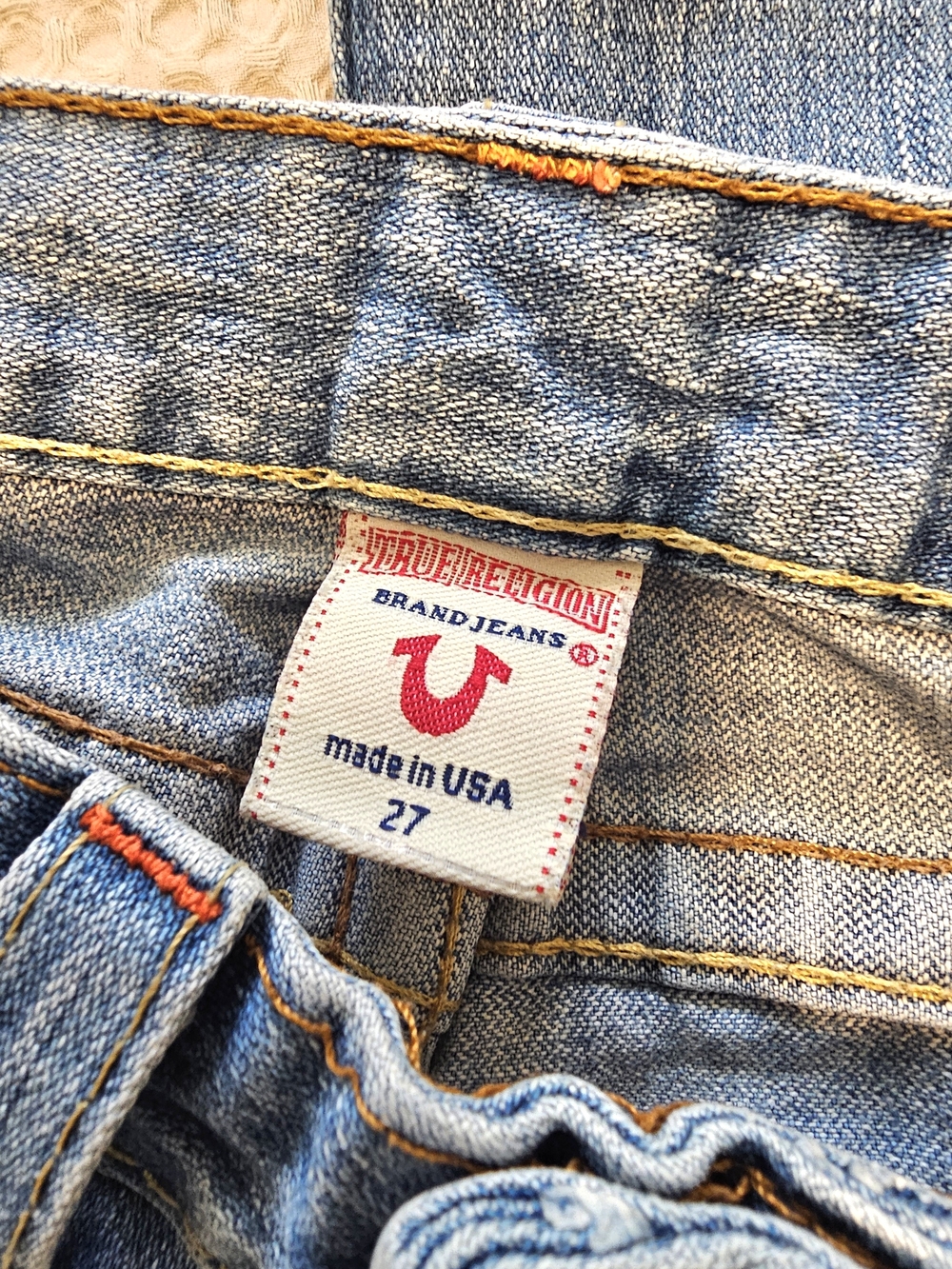 ๐งโโ๏ธโจ TRUE RELIGION FAIRYCORE Y2K VINTAGE JEANS โ EXTREMELY RARE Size 27 - Picture 4 of 15